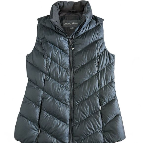Eddie Bauer Jackets & Blazers - Eddie Bauer Down Puffer Vest EB 650 Women’s Size XS Charcoal Gray Cozy